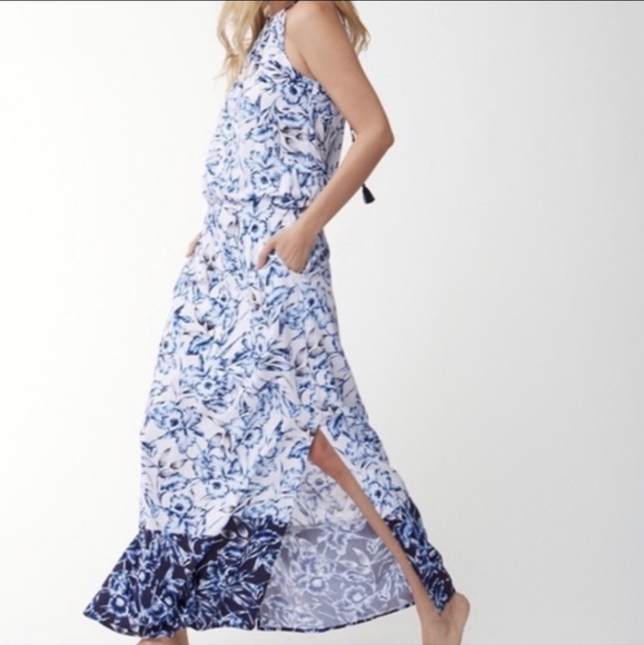Tommy Bahama Dresses & Skirts - 🌟NWT Tommy Bahama Mare Navy Maxi High Slit Dress